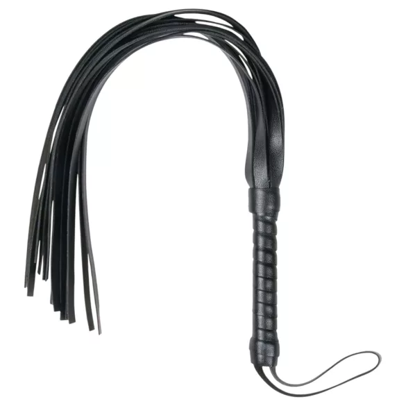 Easytoys - flogger pisk - blød kunstlæder - sort