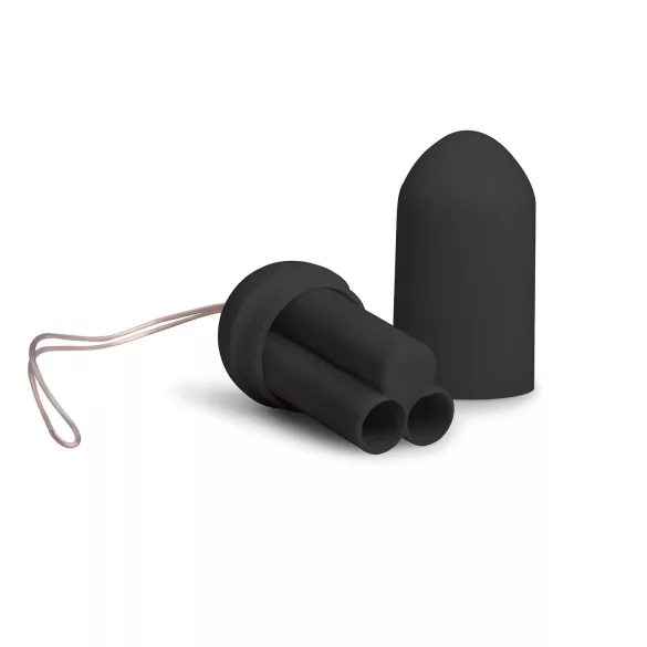 Easytoys - fjernbetjent vibrerende æg - sort