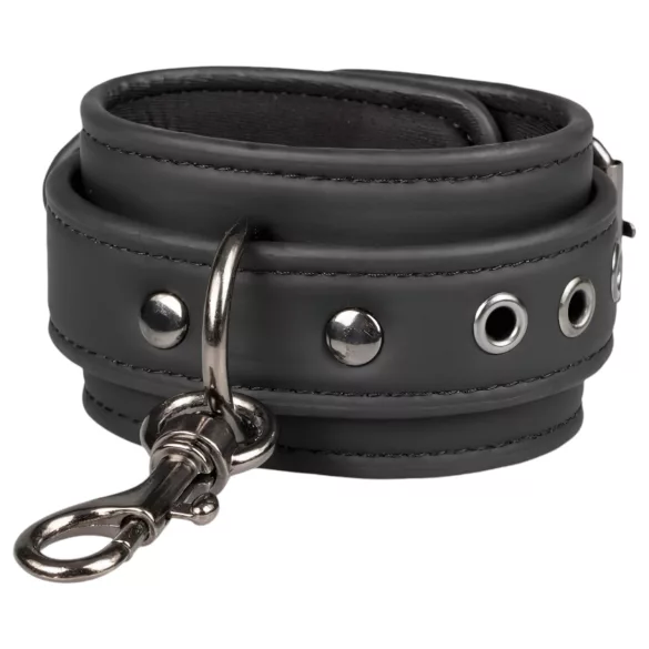 Easytoys - bondage sæt - halsbånd håndjern fodjern - sort