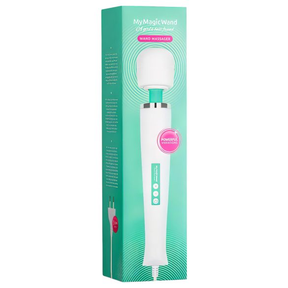 MyMagicWand - wand vibrator - kraftig massage - hvid/turkis
