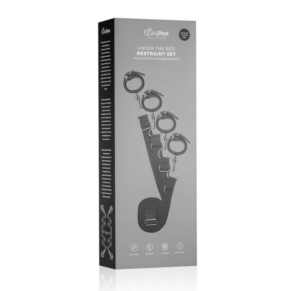 Easytoys - sengebindesæt - justerbar - sort