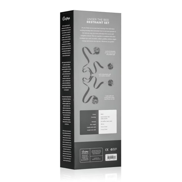 Easytoys - sengebindesæt - justerbar - sort