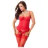 Amorable - corsetsæt - 3 dele - rød - M