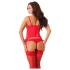 Amorable - corsetsæt - 3 dele - rød - M