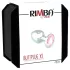 Rimba XS - sølv analplug i metal med pink sten