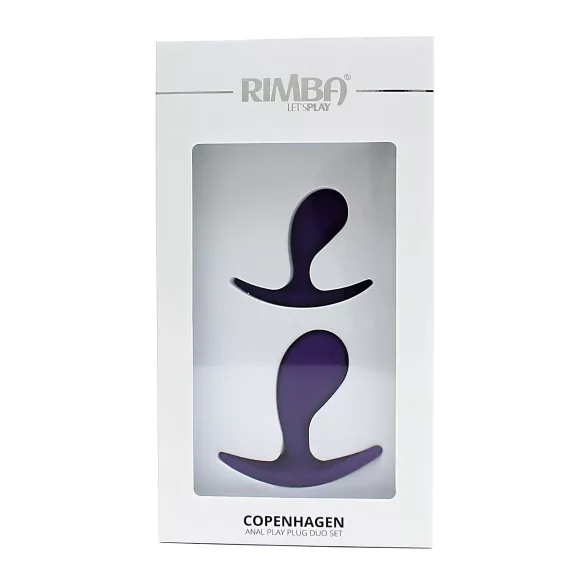 Rimba Copenhagen - anal plug-sæt (lilla, 2 stk.)