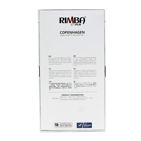 Rimba Copenhagen - analplug sæt - lilla (2 stk)