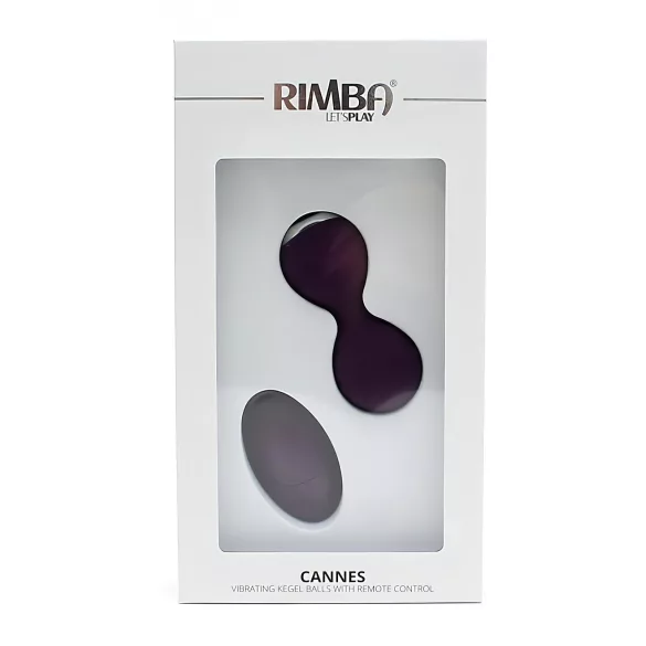 Rimba Cannes - vibratoræg med fjernbetjening - genopladelig - lilla