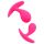 Rimba Copenhagen - analplug sæt - pink - 2 stk