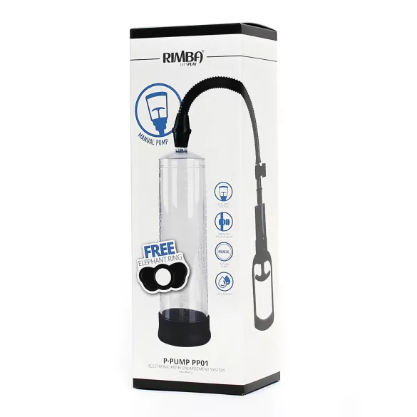 Rimba P-PP01 - penis pumpe med to fingre - gennemsigtig