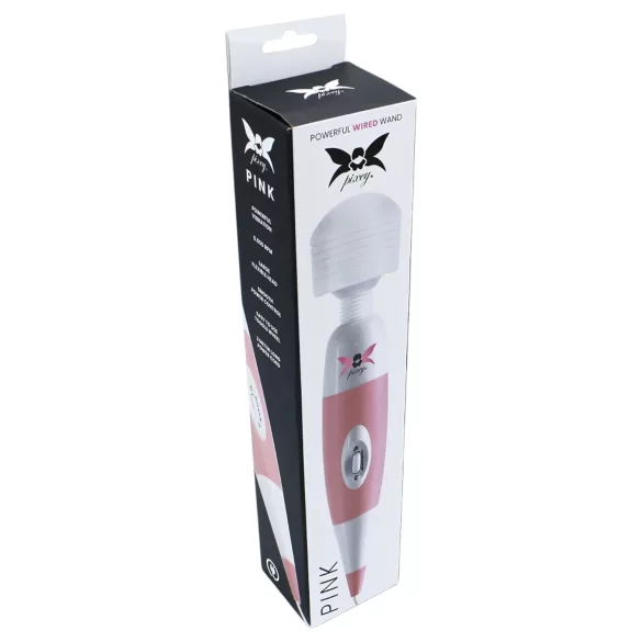 Pixey - trådet massagevibrator (lyserød)