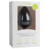 Easytoys Diamond - analplug med hvid sten - stor - sort