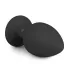 Easytoys Diamond - analplug med hvid sten - stor - sort