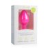 Easytoys Diamond - analplug med hvid sten - mellem - pink