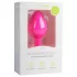 Easytoys Diamond - analplug med hvid sten - mellem - pink