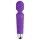 EasyToys - mini wand vibrator - genopladelig massage - lilla