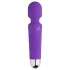 EasyToys - mini wand vibrator - genopladelig massage - lilla