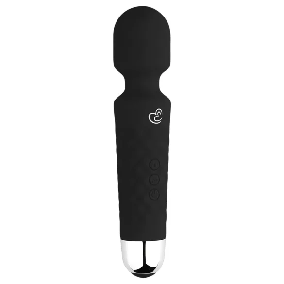 EasyToys - mini wand vibrator - genopladelig - sort