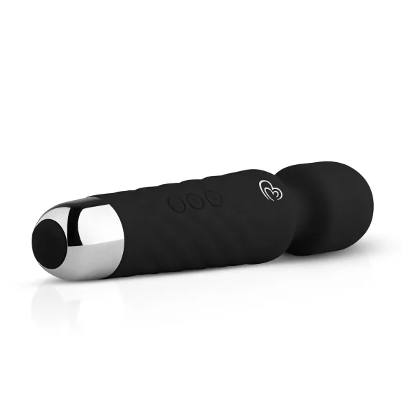 EasyToys - mini wand vibrator - genopladelig - sort