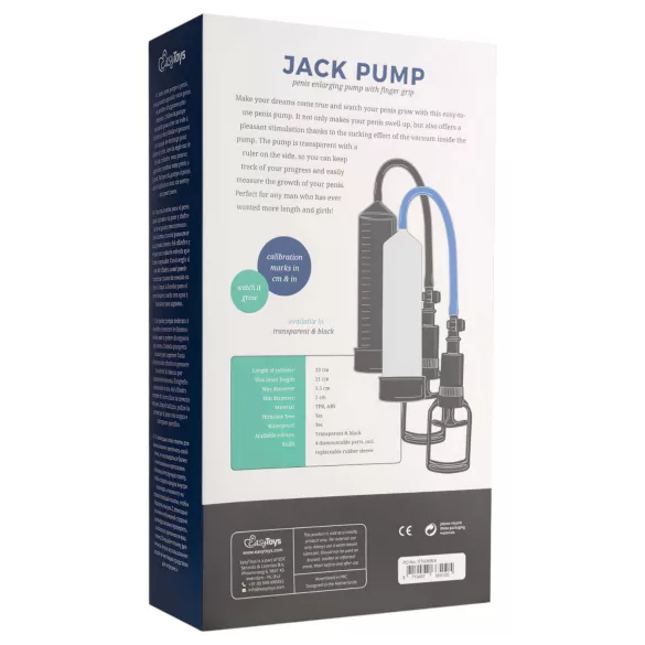 Easytoys - penis pumpe - finger greb - sort