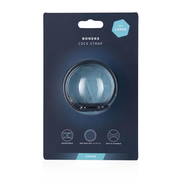 Boners - penisring - justerbar - grå - L