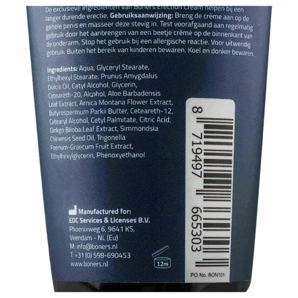 Boners - erektionscreme til mænd - stimulerende - 100ml