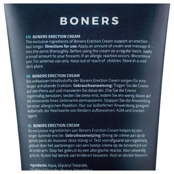 Boners - erektionscreme til mænd - stimulerende - 100ml