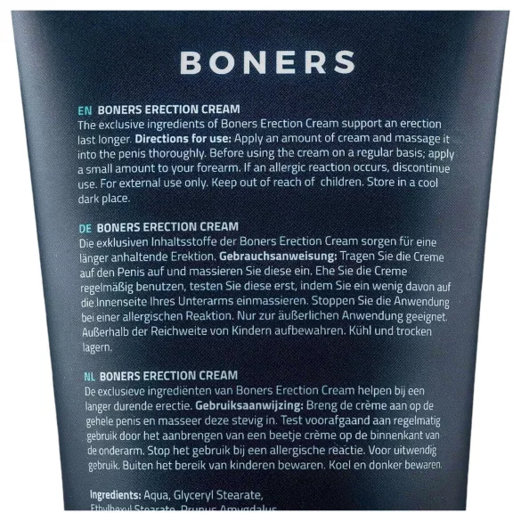 Boners - erektionscreme til mænd - stimulerende - 100ml