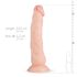 Real Fantasy Dylan - realistisk dildo - 23cm - natur