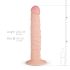 Real Fantasy Scott - naturtro dildo - 25 cm (natur)