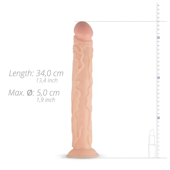 Real Fantasy Shawn - realistisk stor dildo - 35cm natur