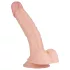 Real Fantasy Derek - realistisk dildo med pung - 22cm - naturfarve