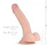 Real Fantasy Derek - realistisk dildo med testikler - 22 cm (natur)