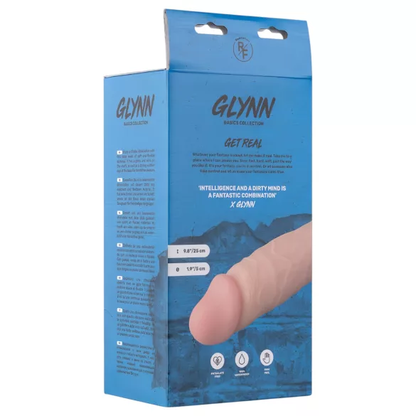 Real Fantasy Glynn - dildo med pung - realistisk - 25cm - naturfarvet