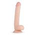 Real Fantasy Elvin - realistisk dildo med testikler - 28cm - natur
