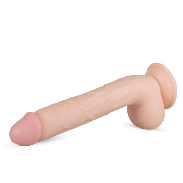 Real Fantasy Elvin - realistisk dildo med testikler - 28cm - natur