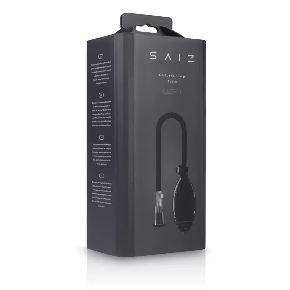 Saiz Basic - klitorispumpe - transparent/sort