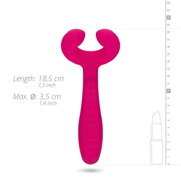 Easytoys Couple - parvibrator - genopladelig vandtæt - pink