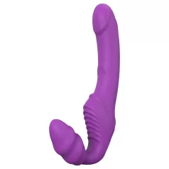 Dreamtoys Essentials - stropløs strap-on vibrator (lilla)
