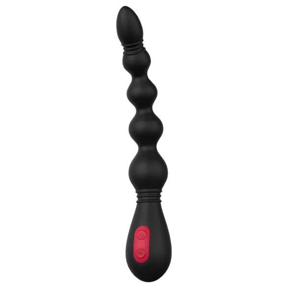 Cheeky Love - analvibrator med perler - genopladelig - sort