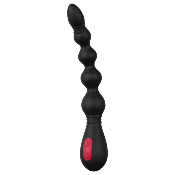 Cheeky Love - analvibrator med perler - genopladelig - sort