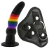 Colorful Love - strap-on dildo - farverig - silikone