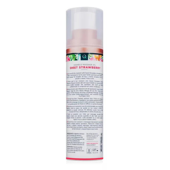 Exotiq - massageolie med duft - jordbær - 100ml