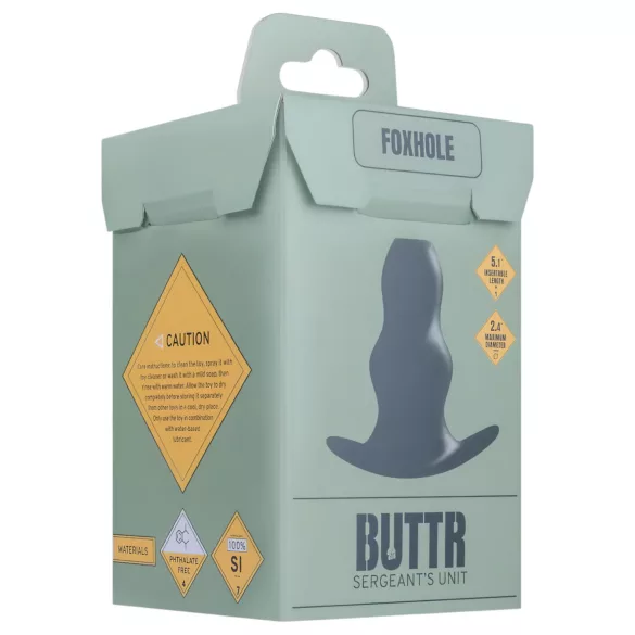 BUTTR - hul analdildo - sort