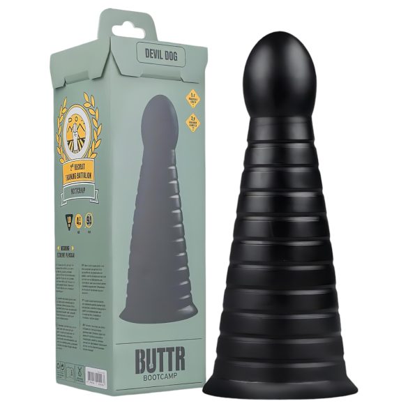 BUTTR Devil Dog - sugekop dildo (sort)