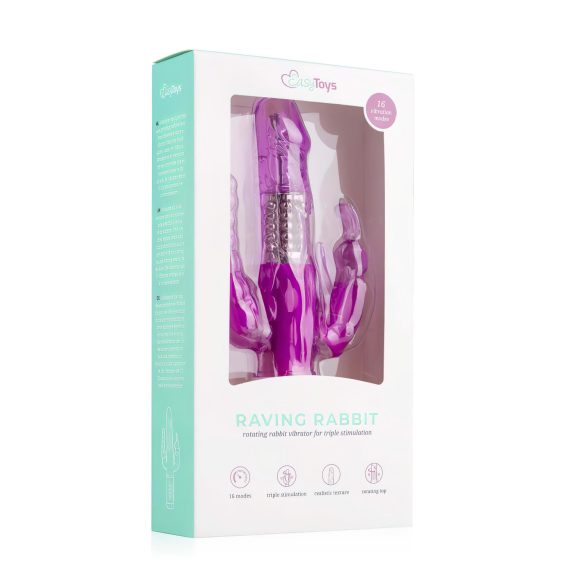 Easytoys Raving Rabbit - 3-grenet vibrator (pink)