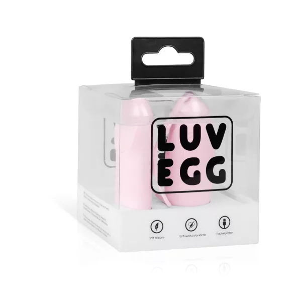 Luv Egg - vibratoræg med fjernbetjening - genopladelig - pink