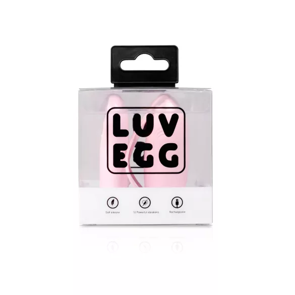 Luv Egg - vibratoræg med fjernbetjening - genopladelig - pink