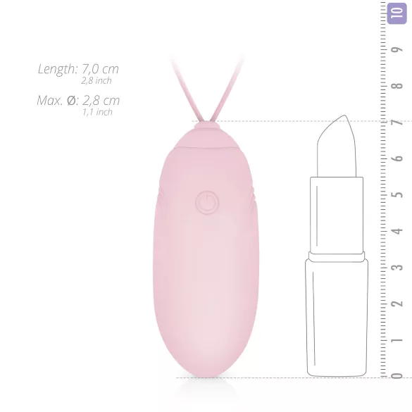Luv Egg - vibratoræg med fjernbetjening - genopladelig - pink