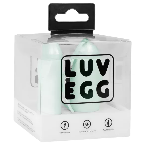 LUV EGG - bærbart, batteridrevet, trådløst vibratoræg (grøn)